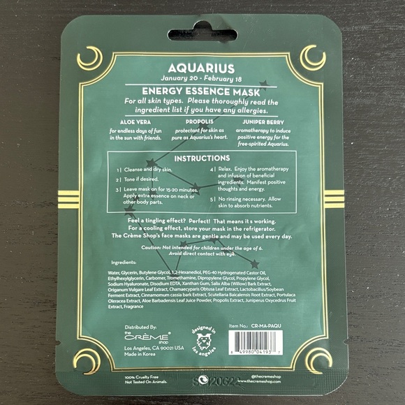 The Crème Shop Aquarius Energy Essence Mask♒️ - Picture 2 of 2